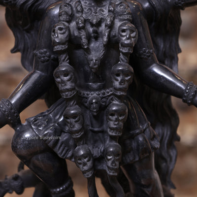18" Black Marble Handcrafted Goddess Kali Idol