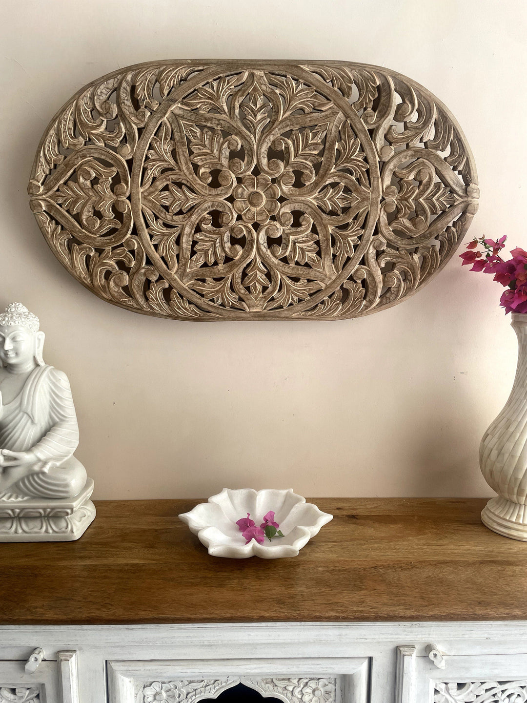 Hand carved Wooden Wall Hanging panel