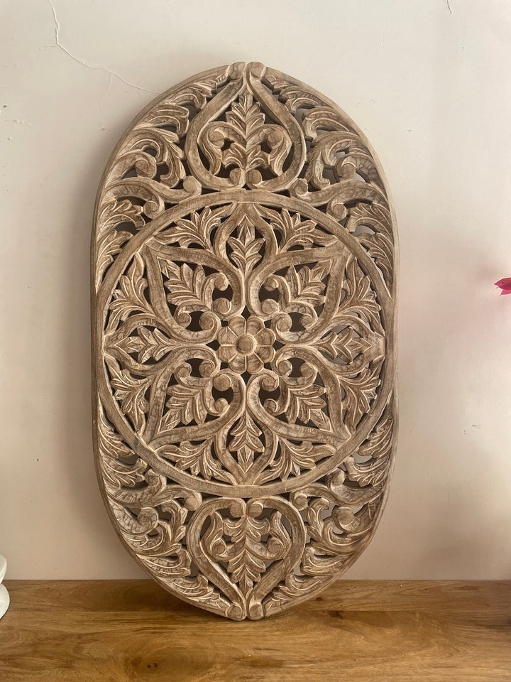 Hand carved Wooden Wall Hanging panel