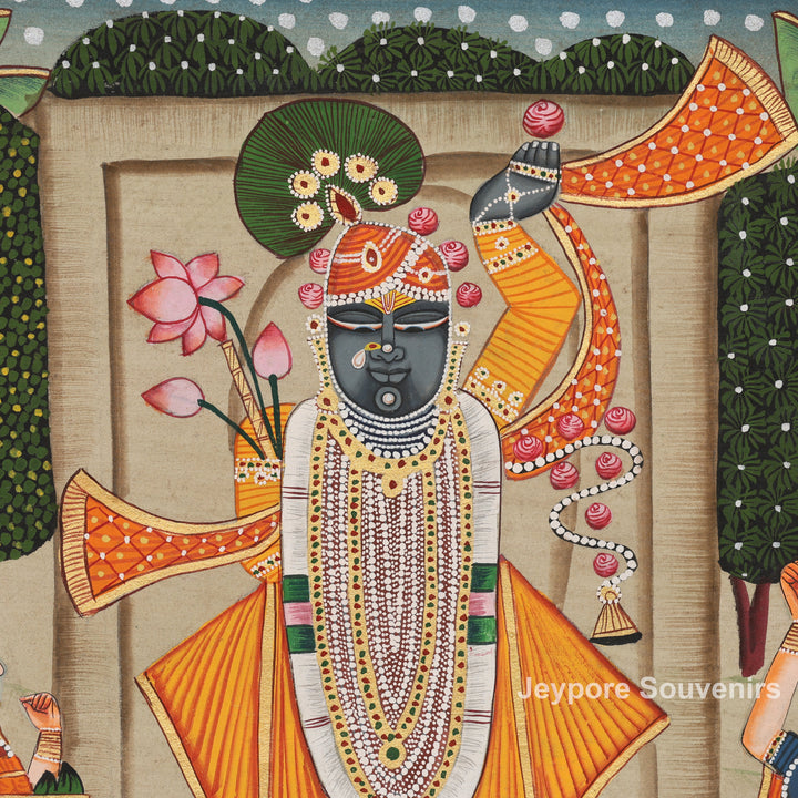 Handcrafted Pichwai Style Shrinathji Painting