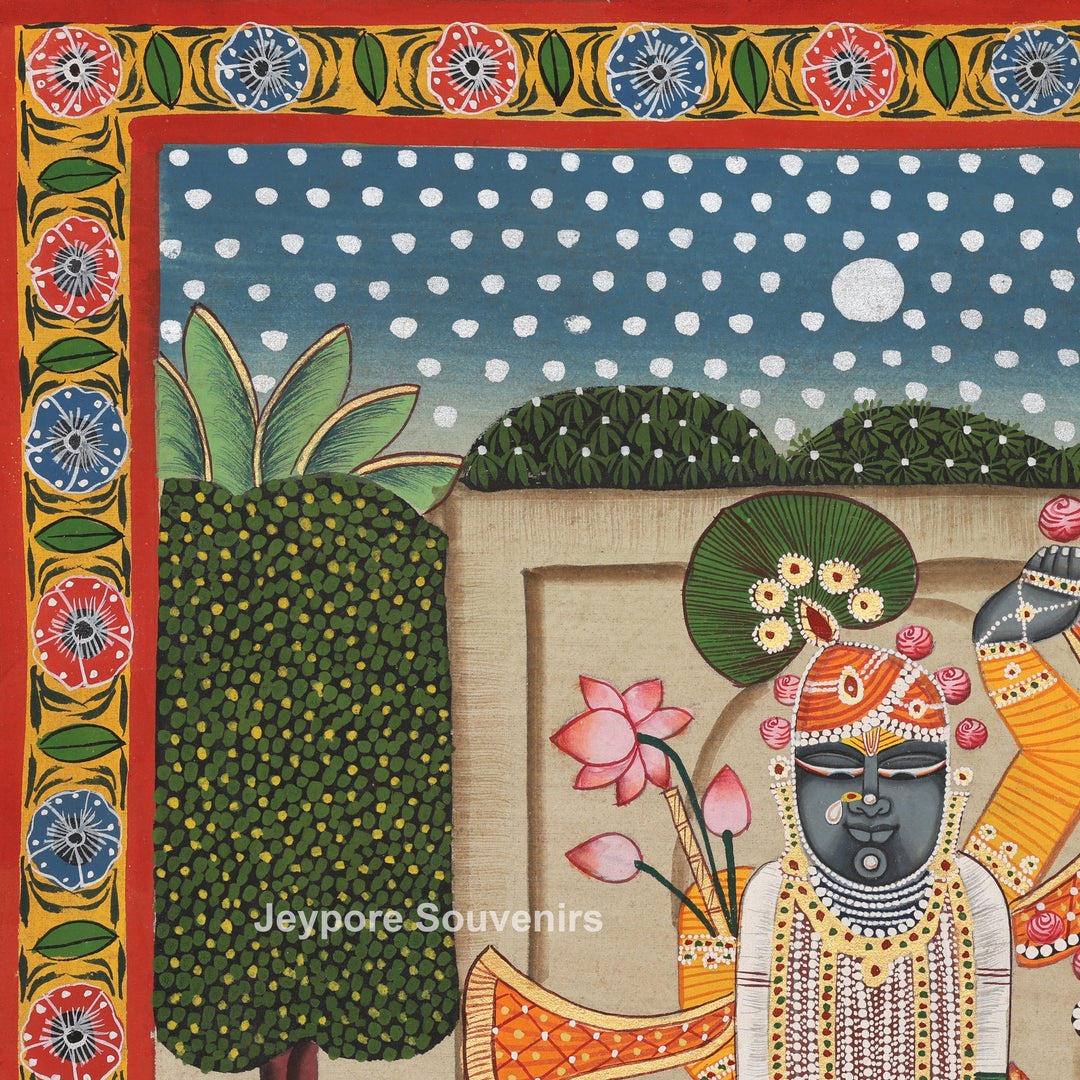 Handcrafted Pichwai Style Shrinathji Painting