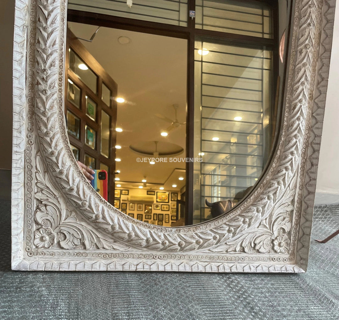 Hand carved Long standing Vanity wooden Mirror frame