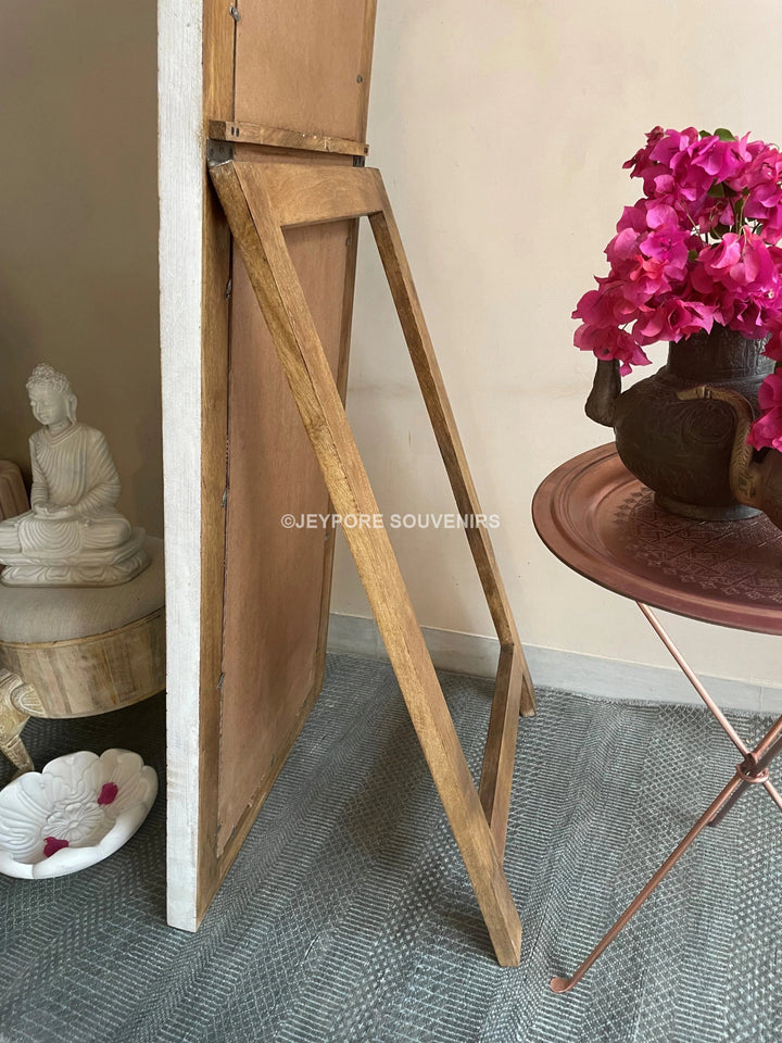 Hand carved Long standing Vanity wooden Mirror frame