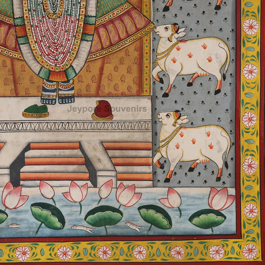 Handcrafted Pichwai Style Shrinathji Painting