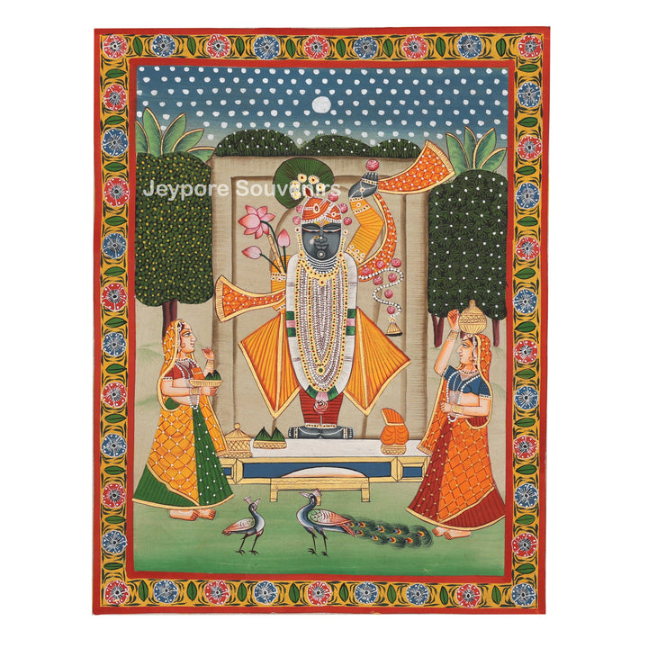 Handcrafted Pichwai Style Shrinathji Painting