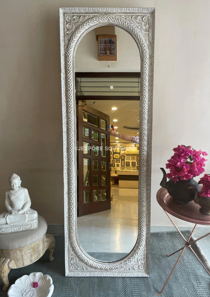 Hand carved Long standing Vanity wooden Mirror frame