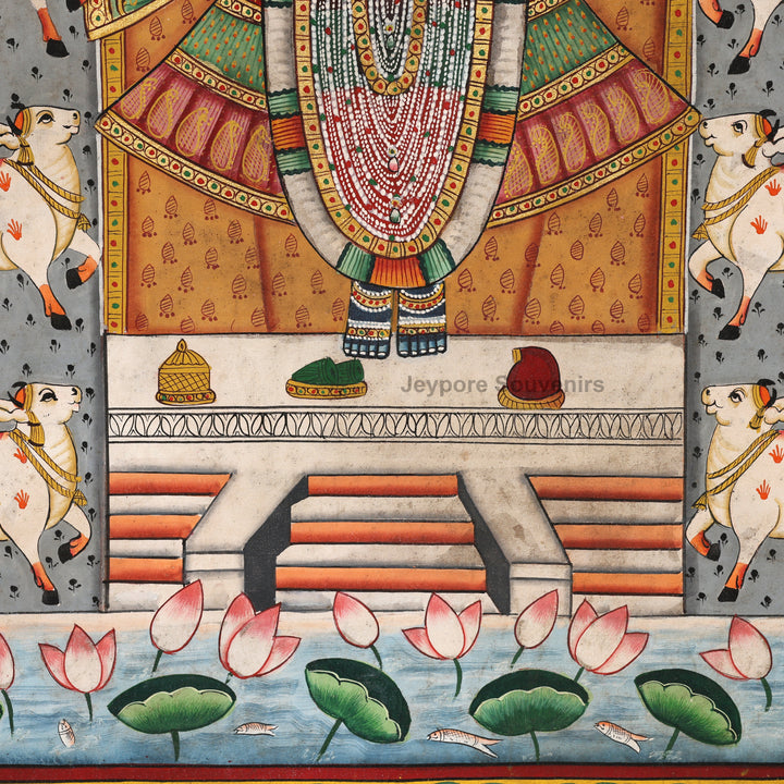 Handcrafted Pichwai Style Shrinathji Painting