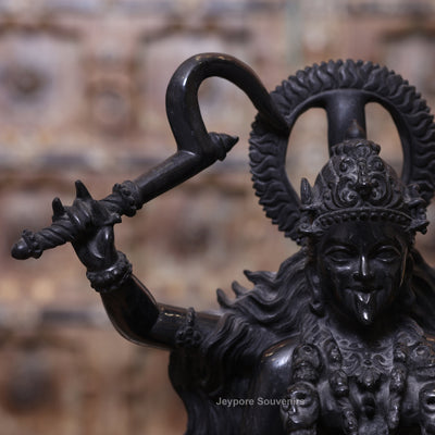 18" Black Marble Handcrafted Goddess Kali Idol