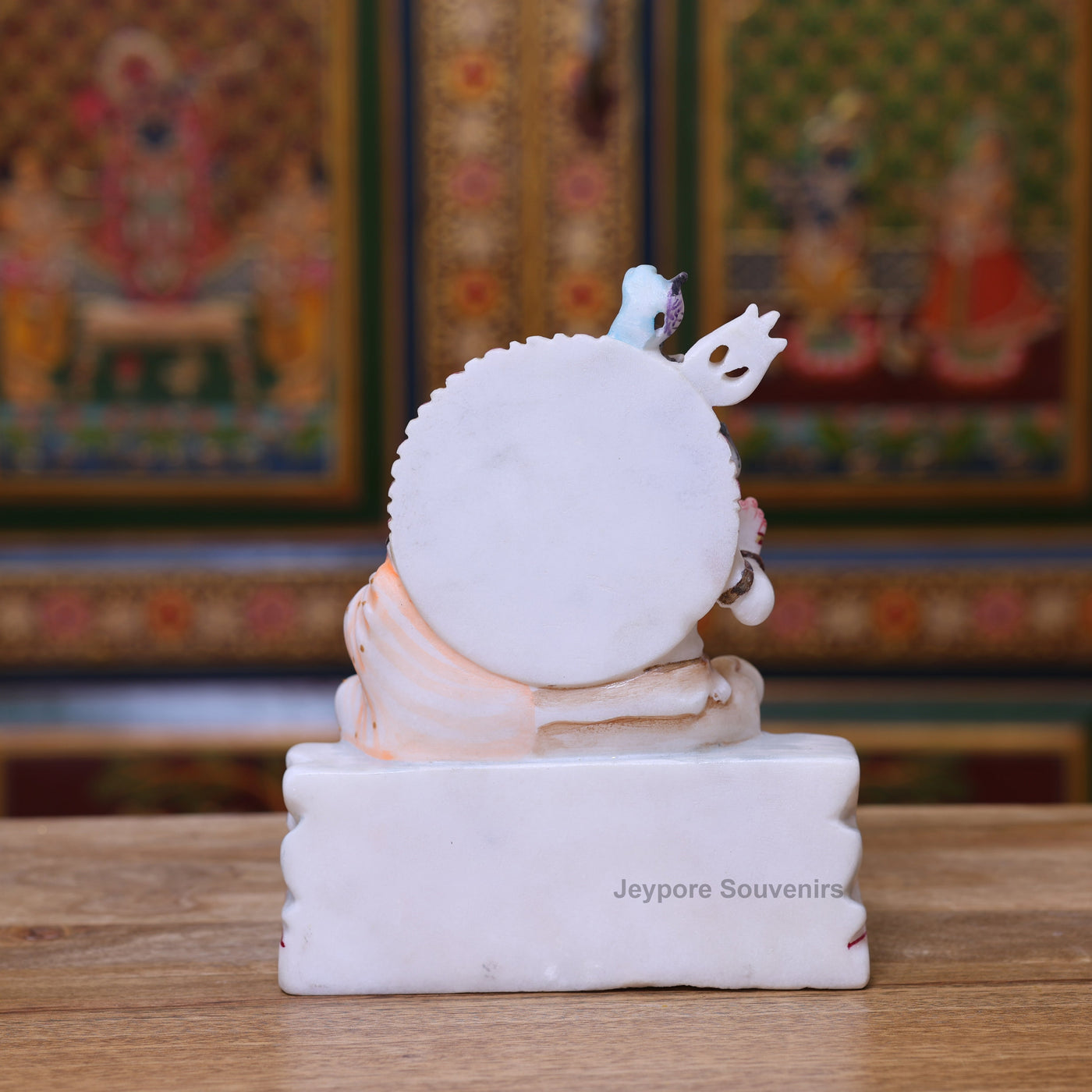 9" Pure White Marble Shiv Parivar Murti