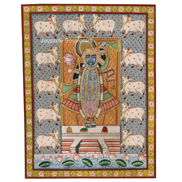 Handcrafted Pichwai Style Shrinathji Painting