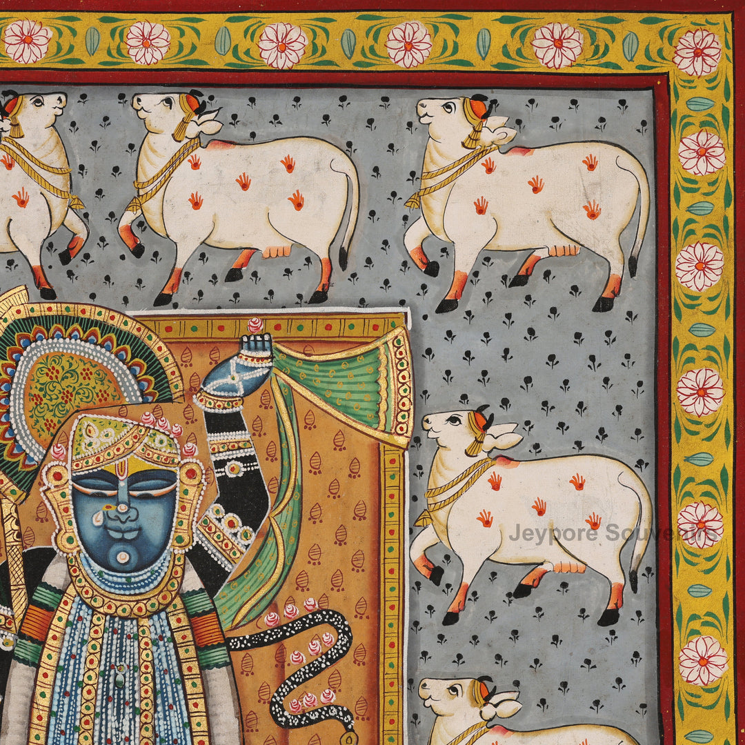 Handcrafted Pichwai Style Shrinathji Painting