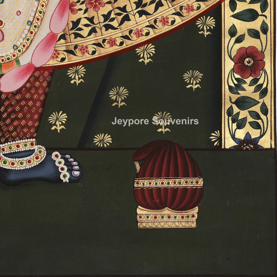Handcrafted Pichwai Shrinathji Painting on Silk
