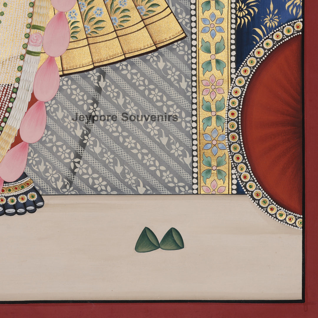 Shrinathji Lotus - Pichwai Painting