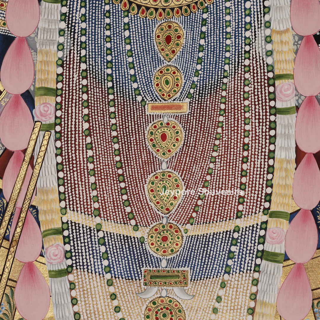 Shrinathji Lotus - Pichwai Painting