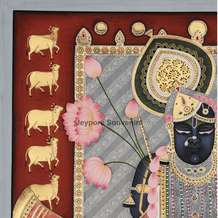 Shrinathji Sacred Cow - Pichwai Painting