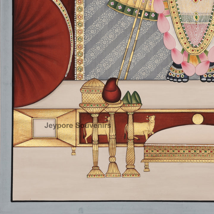 Shrinathji Sacred Cow - Pichwai Painting
