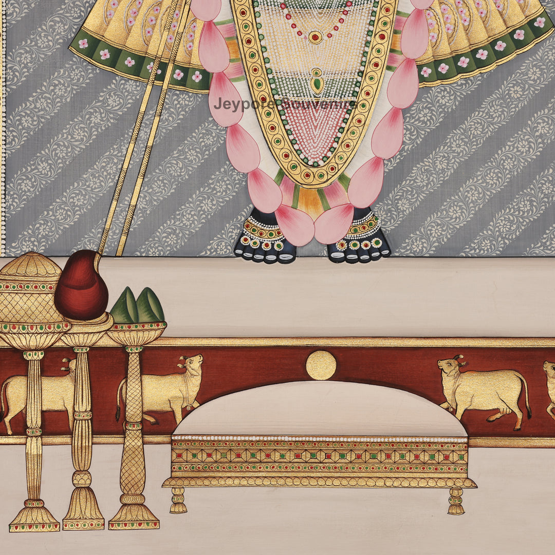 Shrinathji Sacred Cow - Pichwai Painting
