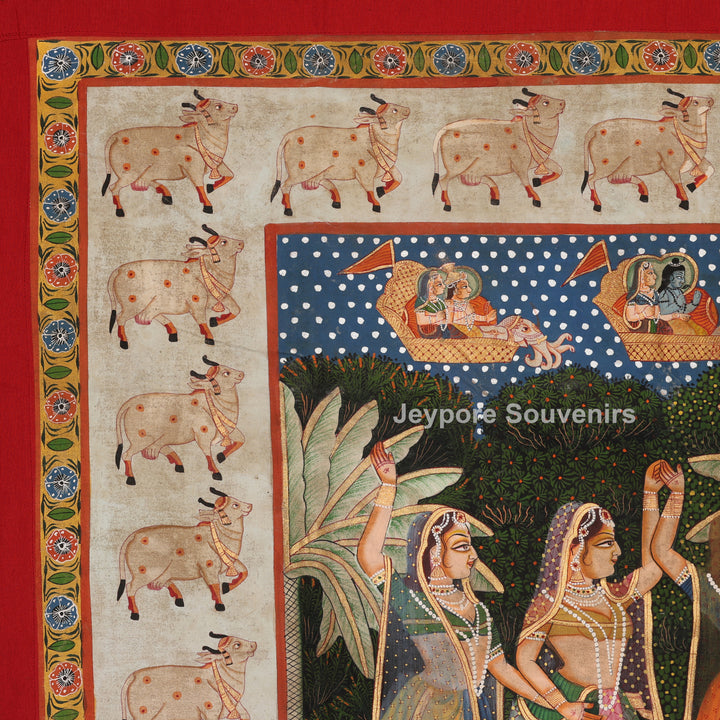 Shrinathji Raas Leela - Pichwai Painting