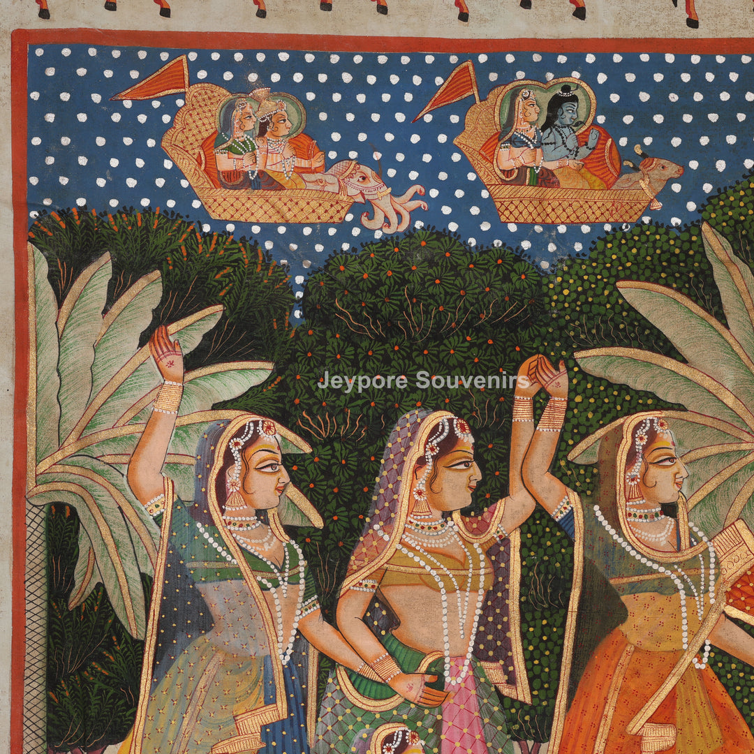 Shrinathji Raas Leela - Pichwai Painting