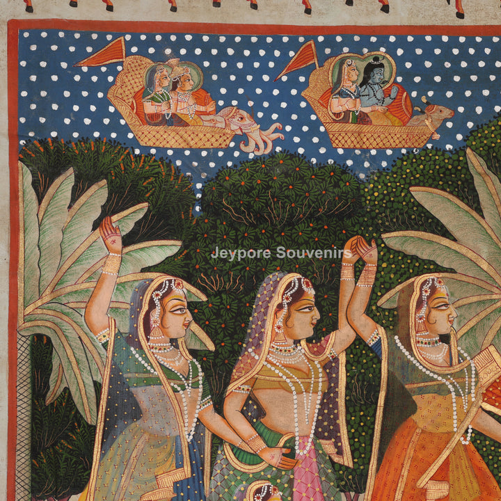 Shrinathji Raas Leela - Pichwai Painting