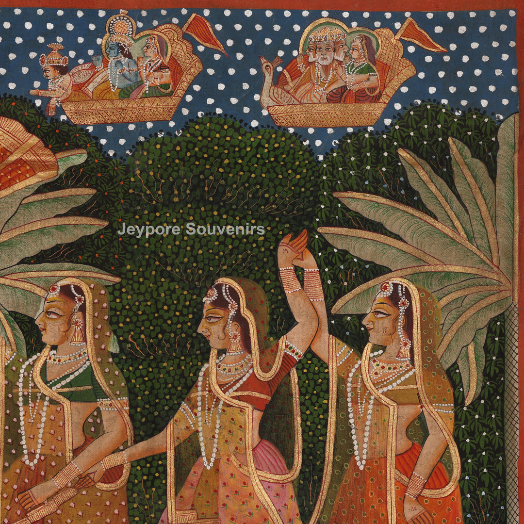 Shrinathji Raas Leela - Pichwai Painting