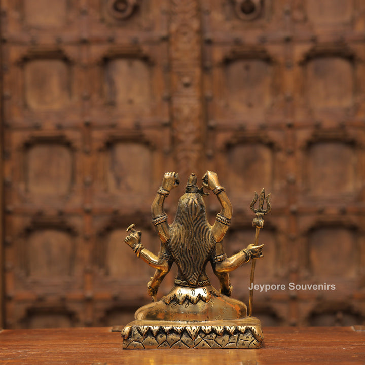 Handcrafted Brass Mahamrityunjaya Shiva Statue | Lord Shiva Murti