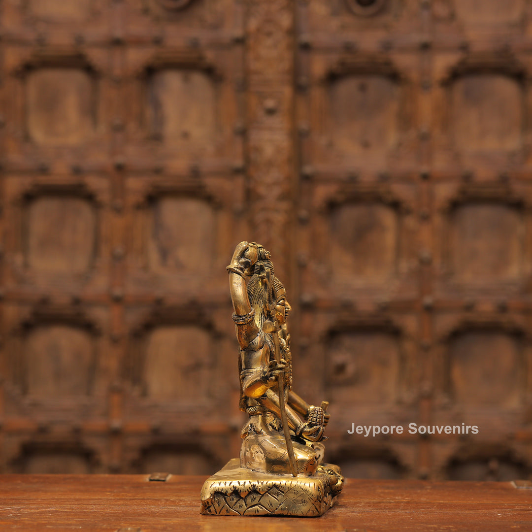 Handcrafted Brass Mahamrityunjaya Shiva Statue | Lord Shiva Murti