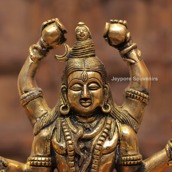 Handcrafted Brass Mahamrityunjaya Shiva Statue | Lord Shiva Murti