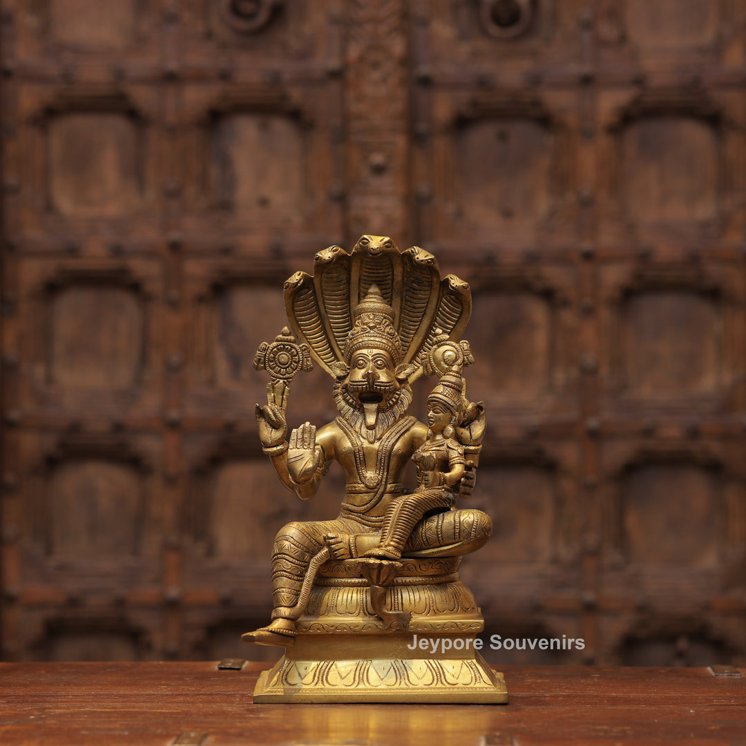Handcrafted Brass Traditional Narasimha Swamy Statue