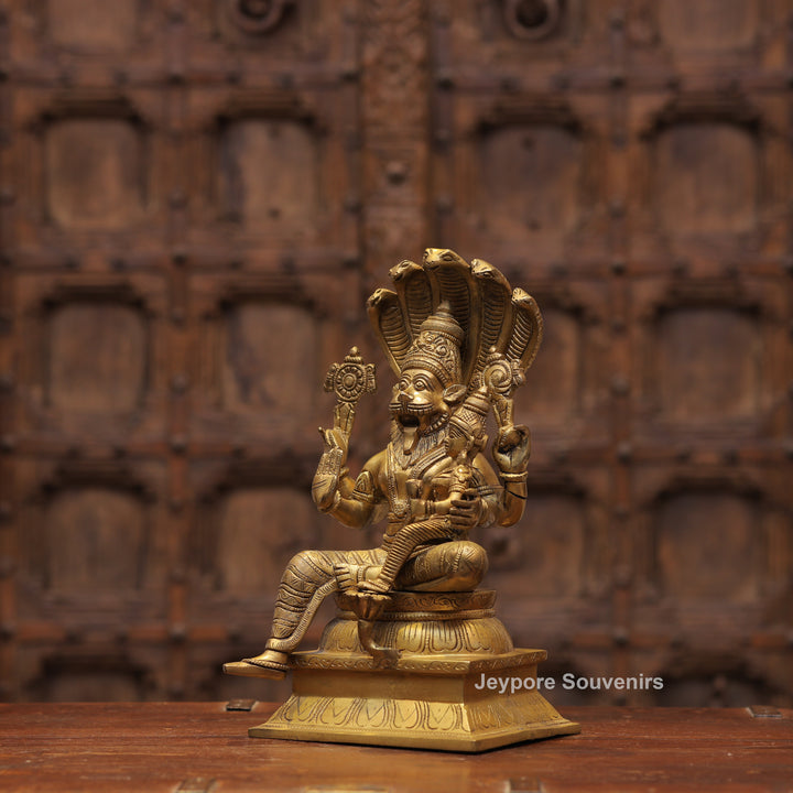 Handcrafted Brass Traditional Narasimha Swamy Statue