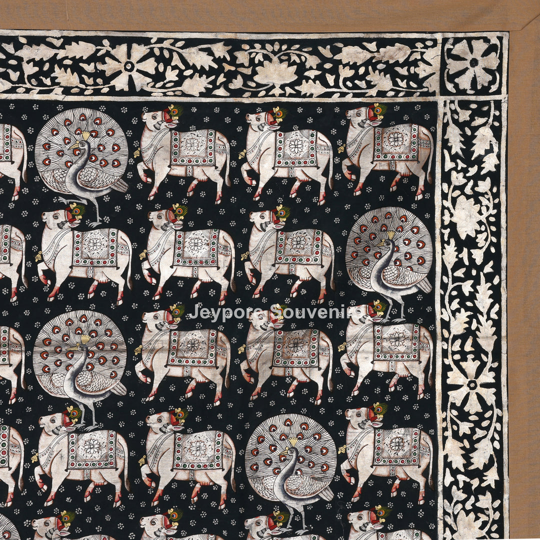 Shrinathji with Holy Cows - Pichwai