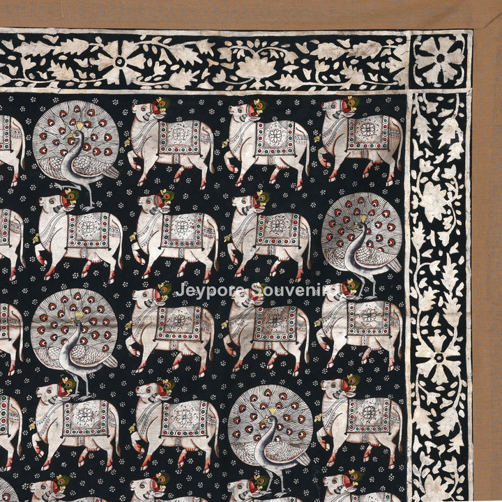 Shrinathji with Holy Cows - Pichwai