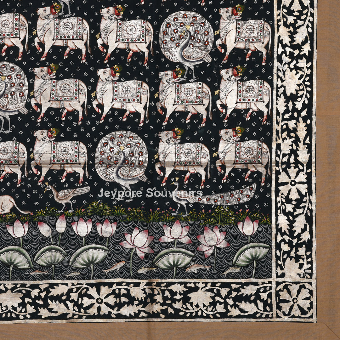 Shrinathji with Holy Cows - Pichwai