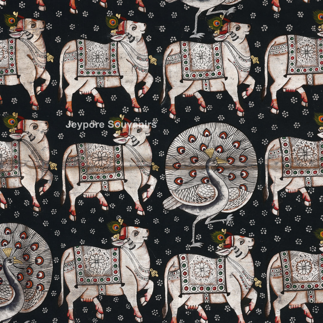 Shrinathji with Holy Cows - Pichwai