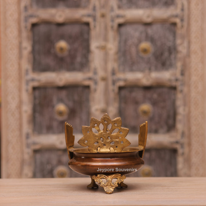 Handcrafted Brass Peacock Urli Bowl
