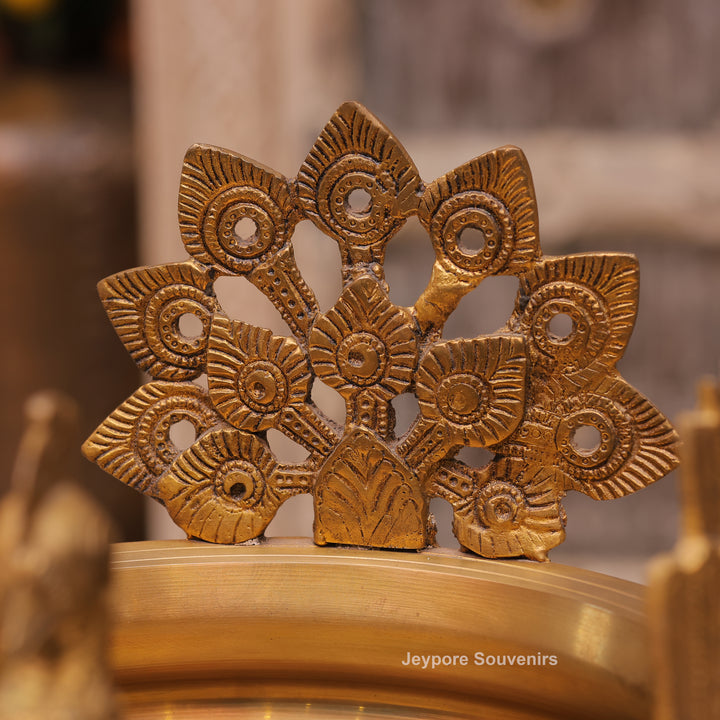 Handcrafted Brass Peacock Urli Bowl