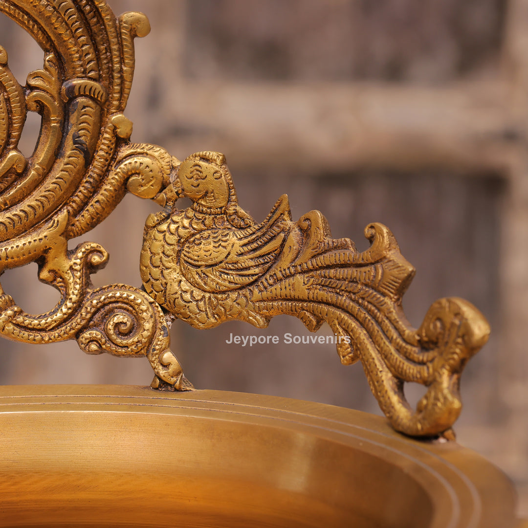 Handcrafted Brass Multi-Wick Urli Oil Lamp