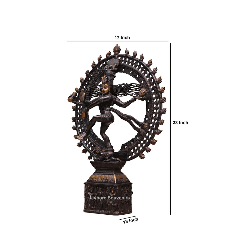 Handcrafted Brass Nataraja Statue – Dancing Shiva Sculpture