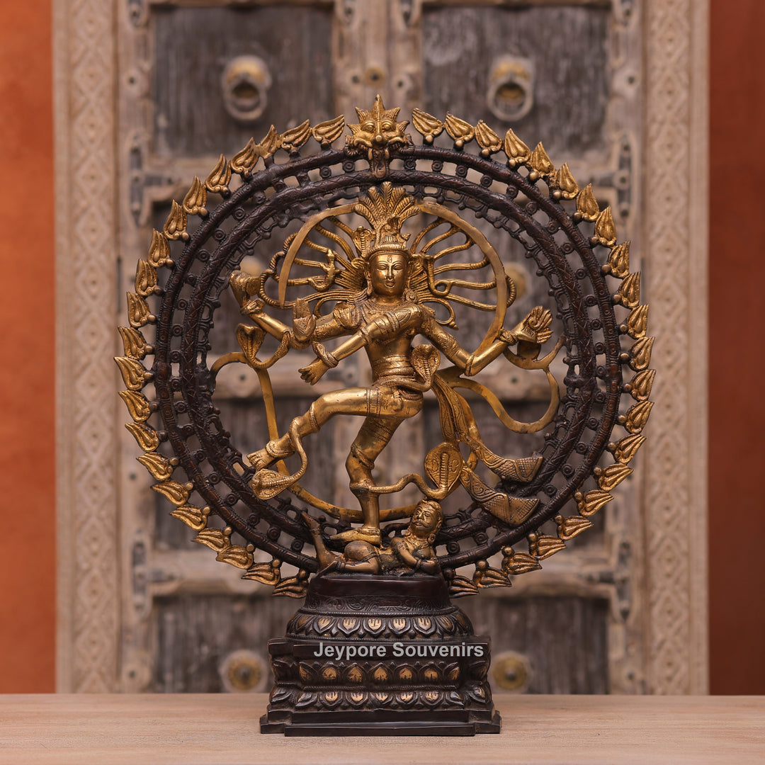Handcrafted Brass Nataraja Statue – Dancing Shiva Sculpture