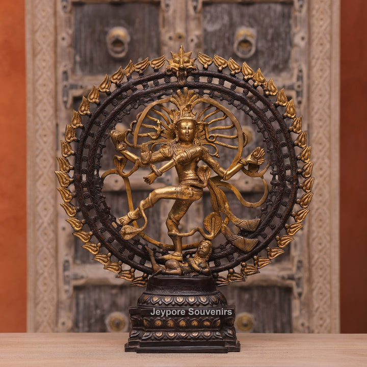 Handcrafted Brass Nataraja Statue – Dancing Shiva Sculpture