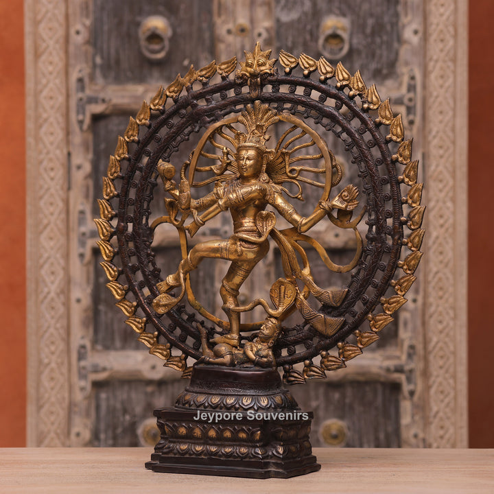 Handcrafted Brass Nataraja Statue – Dancing Shiva Sculpture