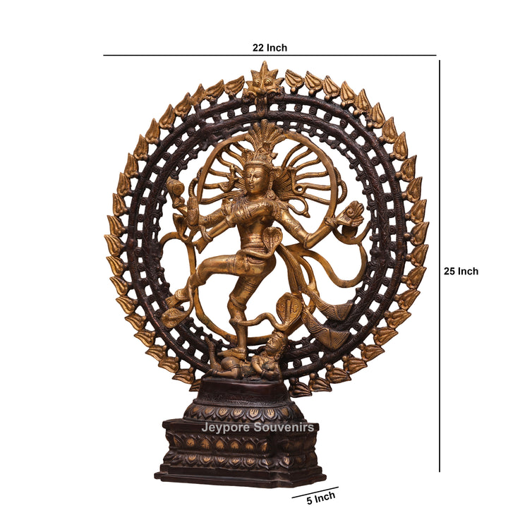 Handcrafted Brass Nataraja Statue – Dancing Shiva Sculpture