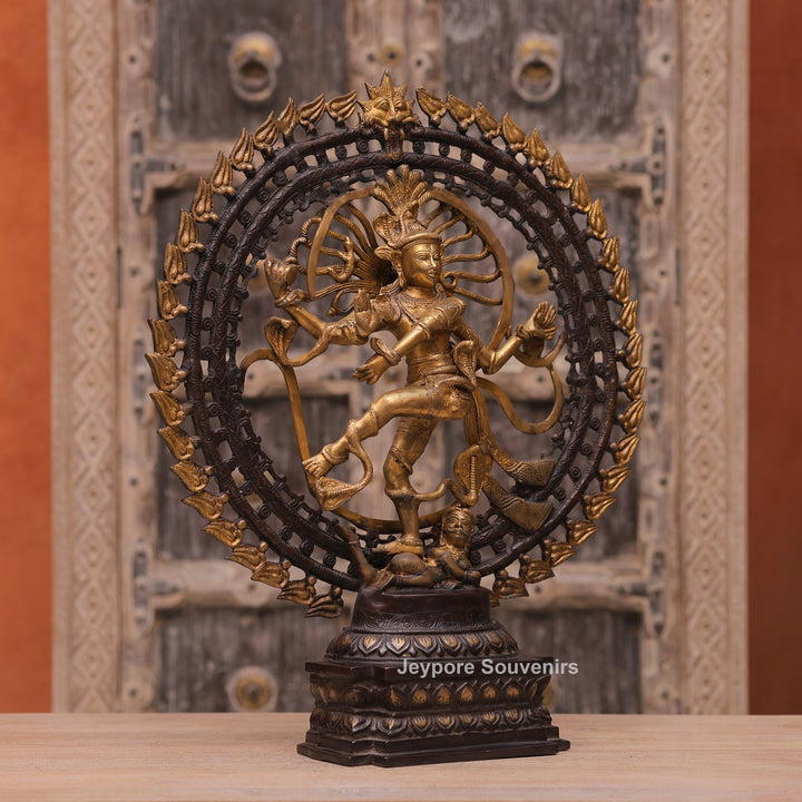 Handcrafted Brass Nataraja Statue – Dancing Shiva Sculpture