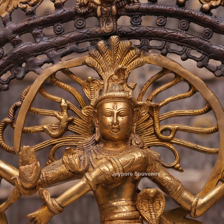Handcrafted Brass Nataraja Statue – Dancing Shiva Sculpture
