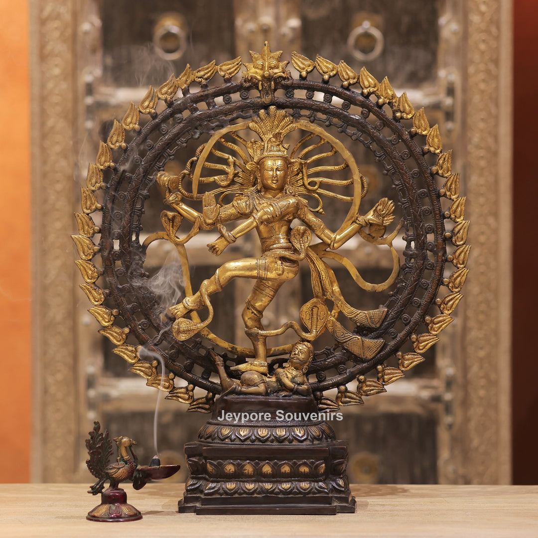 Handcrafted Brass Nataraja Statue – Dancing Shiva Sculpture
