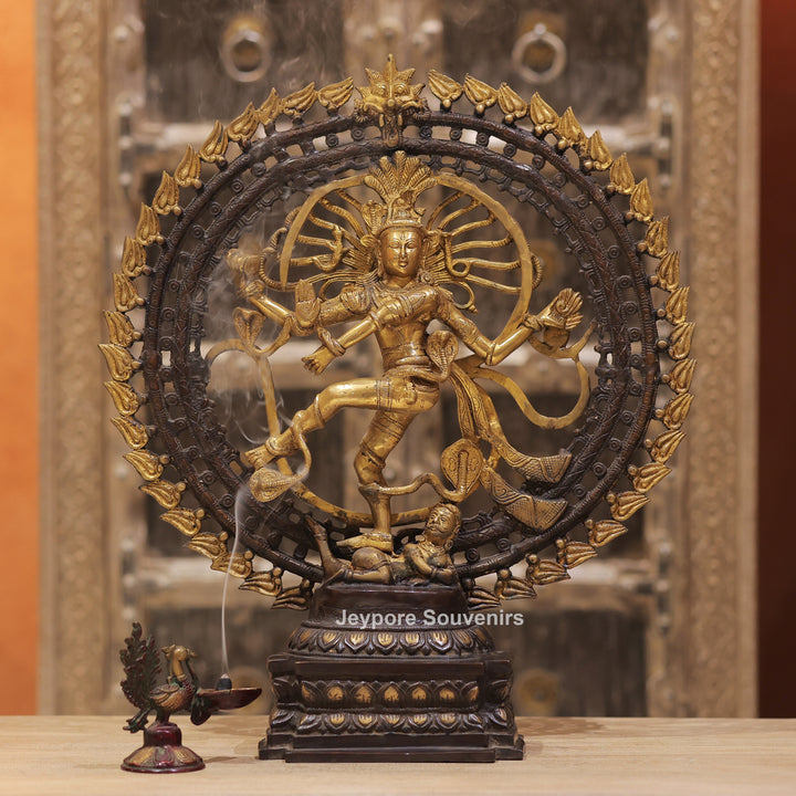 Handcrafted Brass Nataraja Statue – Dancing Shiva Sculpture
