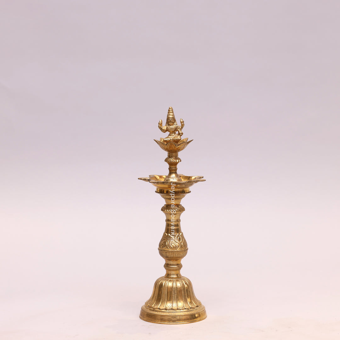 Handmade Brass Lakshmi Kuthu Vilakku Oil Lamp