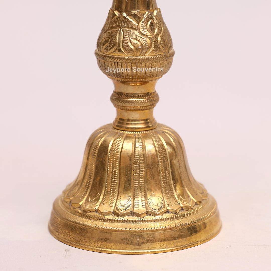 Handmade Brass Lakshmi Kuthu Vilakku Oil Lamp