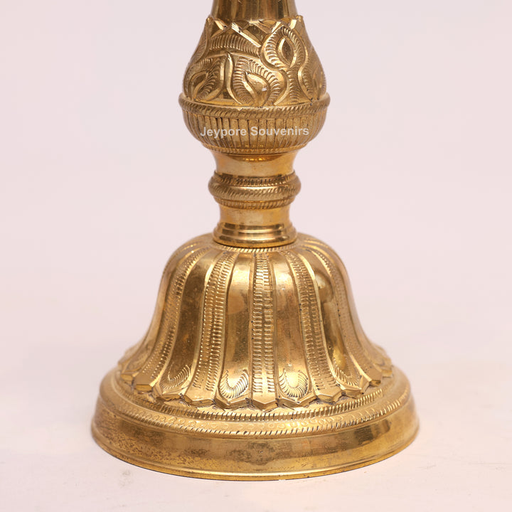 Handmade Brass Lakshmi Kuthu Vilakku Oil Lamp