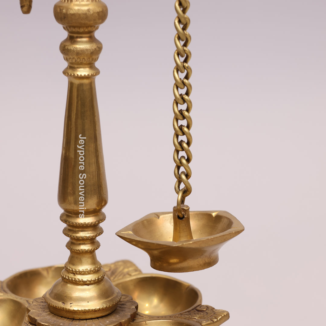 Handcrafted Brass Parrot Hanging Oil Lamp